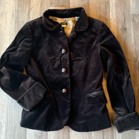 J. Crew Jackets & Blazers - J .Crew brown velvet blazer